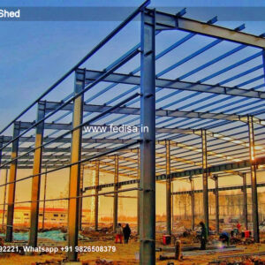 Industrial Shed Design with Spacious Warehouse Framework No-0395