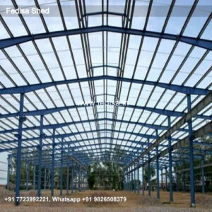Industrial Shed Design with Strong Industrial Steel Construction No-0466