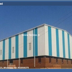 Strong Industrial Shed Design with Steel Support No-0543