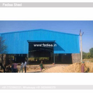 Industrial Shed Design with Stylish Roofing Structure No-0556
