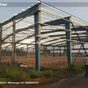 Industrial Shed Design with Strong Foundation Support No-0557