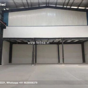 Industrial Shed Design with Contemporary Steel Framework No-0566