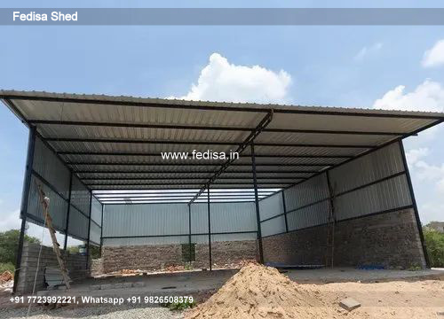 Industrial Shed Design with Durable Steel Roofing Panels No-0669