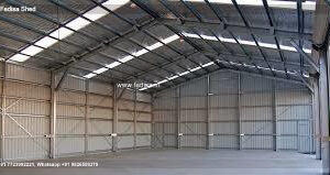 Industrial Shed Design with Heavy Duty Structural Support No-0680