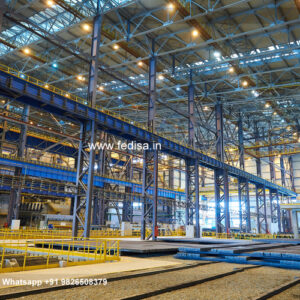 Industrial Shed Design with Steel Roof Framework No-0715