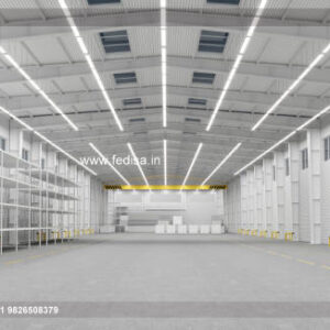 Industrial Shed Design with Spacious Commercial Interior No-0732