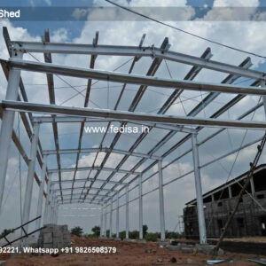 Industrial Shed Design with Durable Steel Roofing Systems No-0743