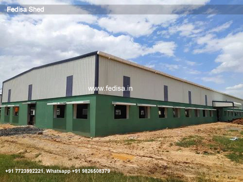 Industrial Shed Design with Functional Metal Roofing No-0748