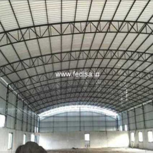 Industrial Shed Design with Contemporary Roof Support Framework No-0923