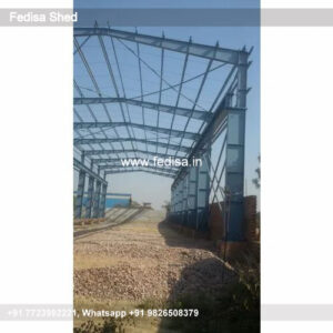 Industrial Shed Design with Spacious Steel Beam Framework No-0937