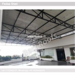 Elegant Industrial Shed Design with Steel Columns No-1023