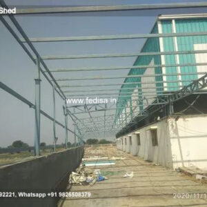 Modern Industrial Shed Design with Steel Truss Roof No-1096