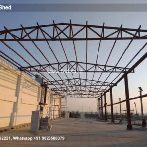 Industrial Shed Design with Wide Steel Roofing No-1111