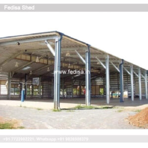 Industrial Shed Design with Stylish Exterior Roofing No-1116