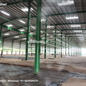 Industrial Shed Design with Steel Beam Framework No-1141