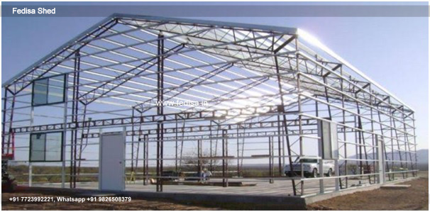 Industrial Shed Design with Functional Steel Layout No-1157