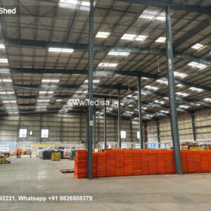 Industrial Shed Design with Durable Steel Roofing Systems No-1243
