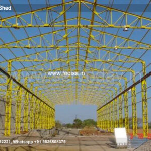 Industrial Shed Design with Open Roof Structural Design No-1259