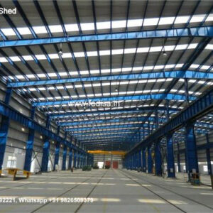 Industrial Shed Design with Heavy Structural Steel Support No-1304
