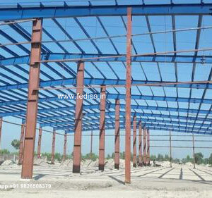 Industrial Shed Design with Durable Steel Support Beams No-1394