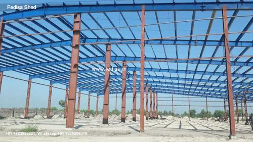 Industrial Shed Design with Durable Steel Support Beams No-1394