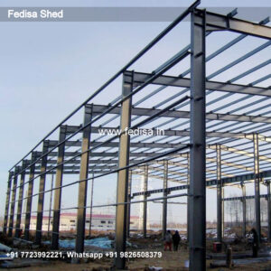 Industrial Shed Design with Durable Structural Steel Framework No-1455
