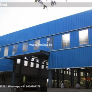 Industrial Shed Design with High Ceiling Structure