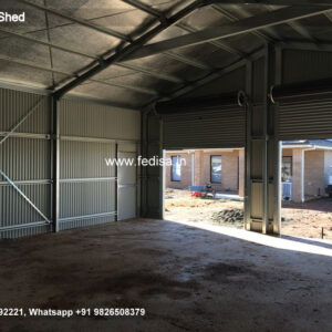 Industrial Shed Design with Strong Metal Roofing No-1580