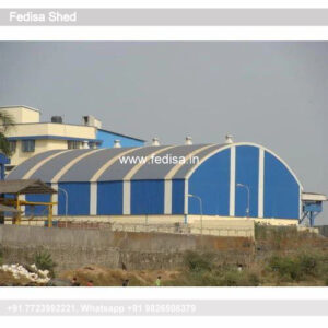 Industrial Shed Design with Durable Steel Roofing Panels No-1669