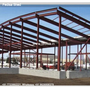 Industrial Shed Design with Durable Industrial Steel Frame No-1684
