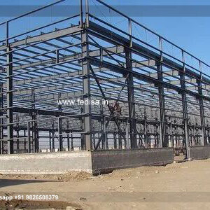 Industrial Shed Design with Elegant Factory Exterior No-1694