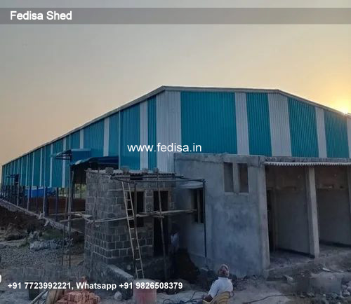 Industrial Shed Design with Wide Structural Framework No-1695