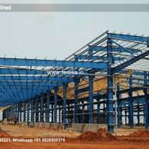 Industrial Shed Design with Steel Roof Framework No-1715