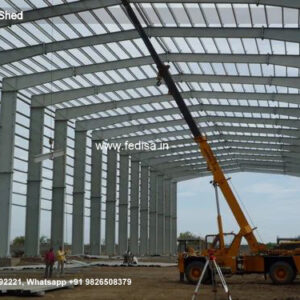 Industrial Shed Design with Durable Steel Roofing Systems No-1743