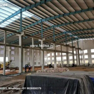 Industrial Shed Design with Heavy Steel Roof Support No-1792