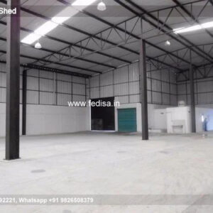 Industrial Shed Design with Contemporary Roof Support Framework No-1923