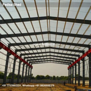 Industrial Shed Design with Durable Structural Steel Framework No-1955