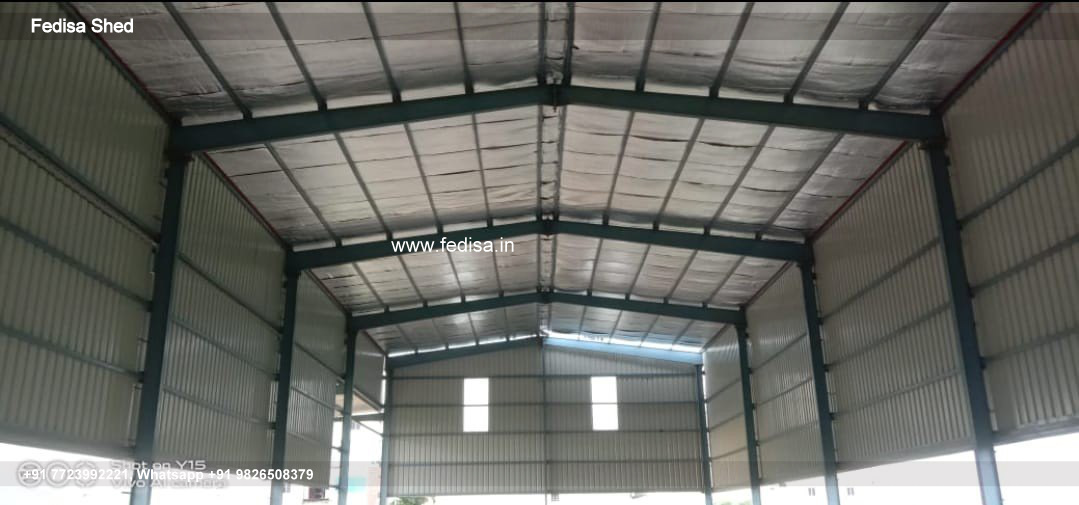 Industrial Shed Design with Strong Commercial Roof Framework No-1990