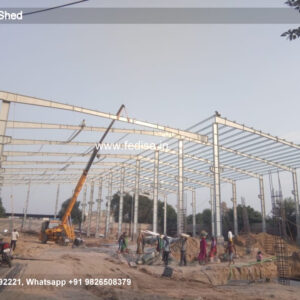 Modern Industrial Shed Design with Wide Roof Span No-2059