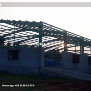 Industrial Shed Design with Strong Metal Roofing No-2080