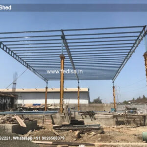 Industrial Shed Design with Steel Roof Framework No-2215