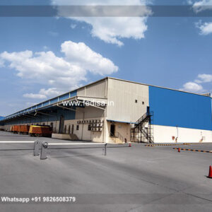 Industrial Shed Design with Durable Steel Support Beams No-2394