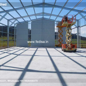 Industrial Shed Design with Durable Structural Steel Framework No-2455