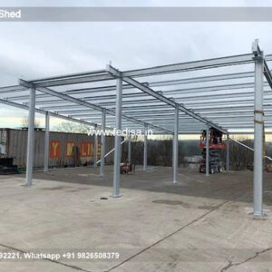 Industrial Shed Design with Durable Structural Roofing Panels No-2476