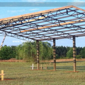 Industrial Shed Design with Contemporary Open Span Architecture No-2496