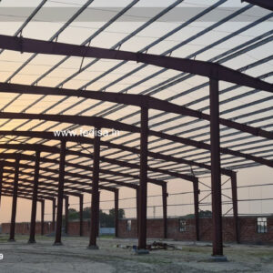 Industrial Shed Design with Stylish Roofing Structure