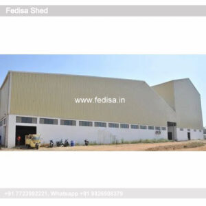 Industrial Shed Design with Wide Structural Framework