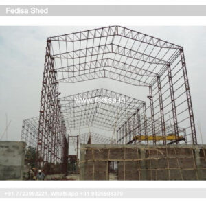 Industrial Shed Design with Open Floor Industrial Layout