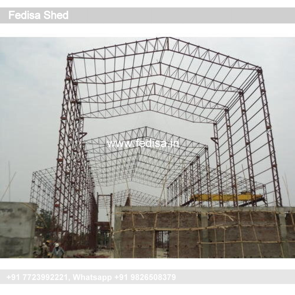 Industrial Shed Design with Open Floor Industrial Layout