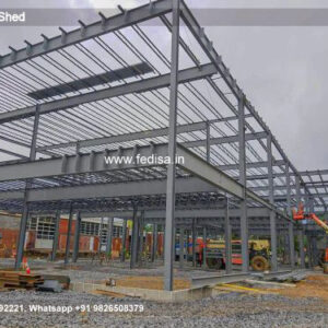Industrial Shed Design with Attractive Metal Framework
